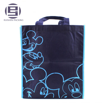 Dark blue printed non woven garment carry bags cheap price